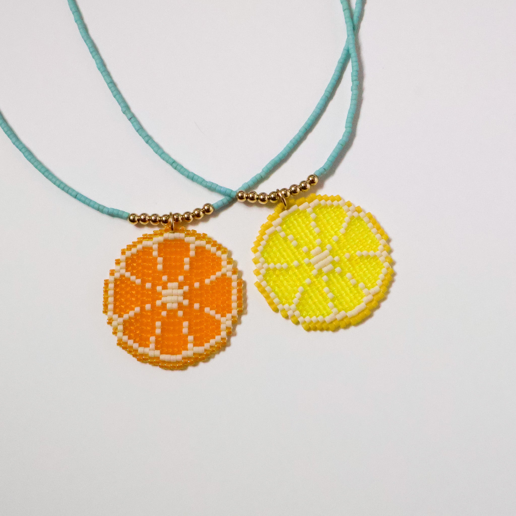 Orange Slice Necklace