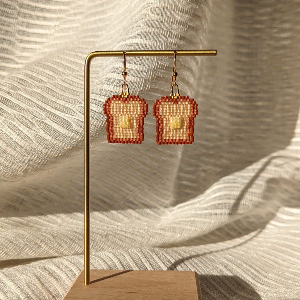 Buttered Toast Earrings