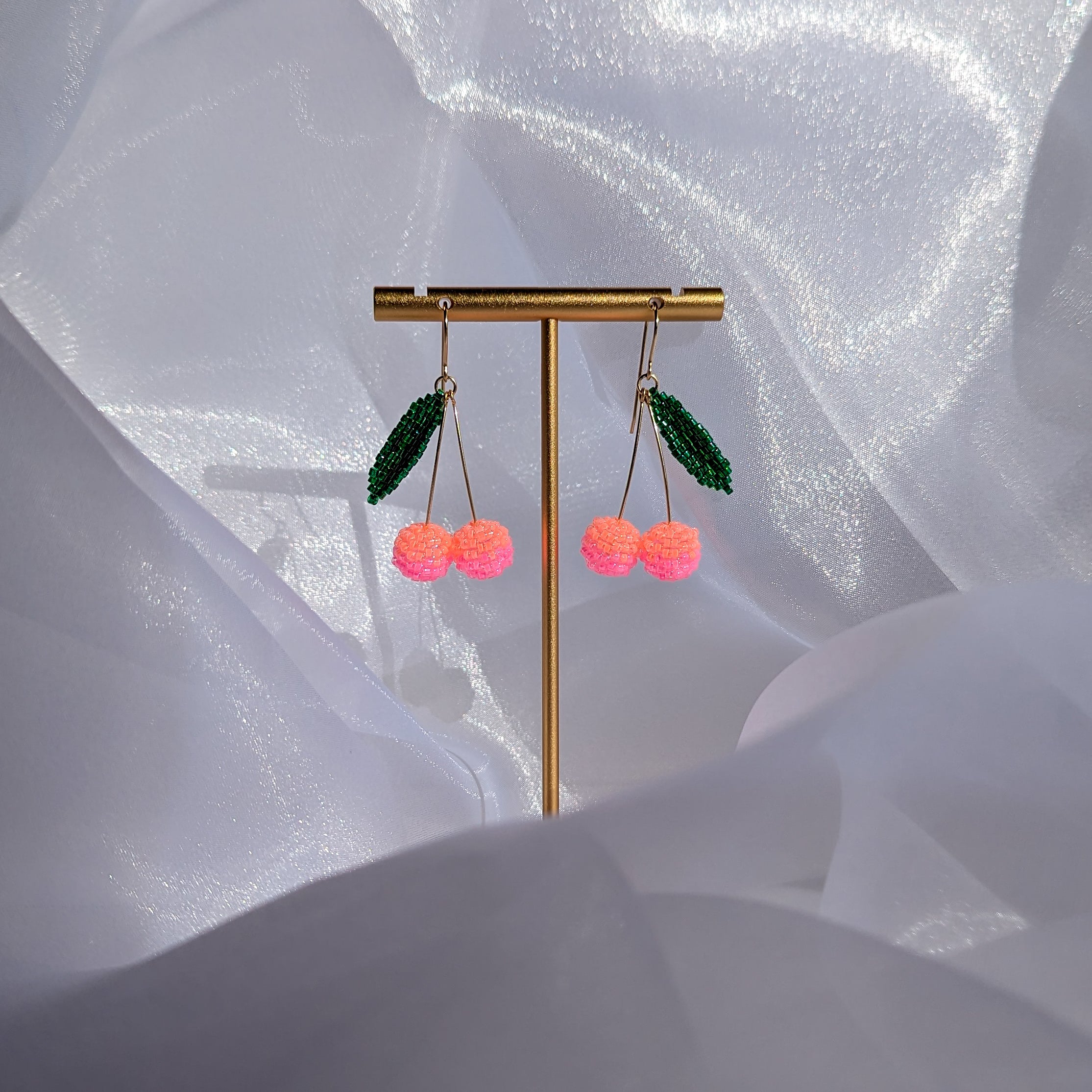 Lucky Fruit Earrings - Glow Cherry