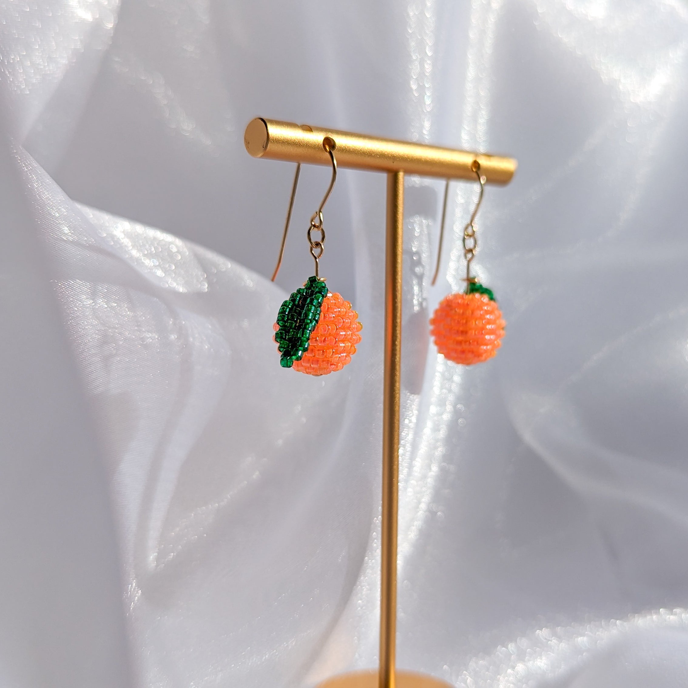 Lucky Fruit Earrings - Orange