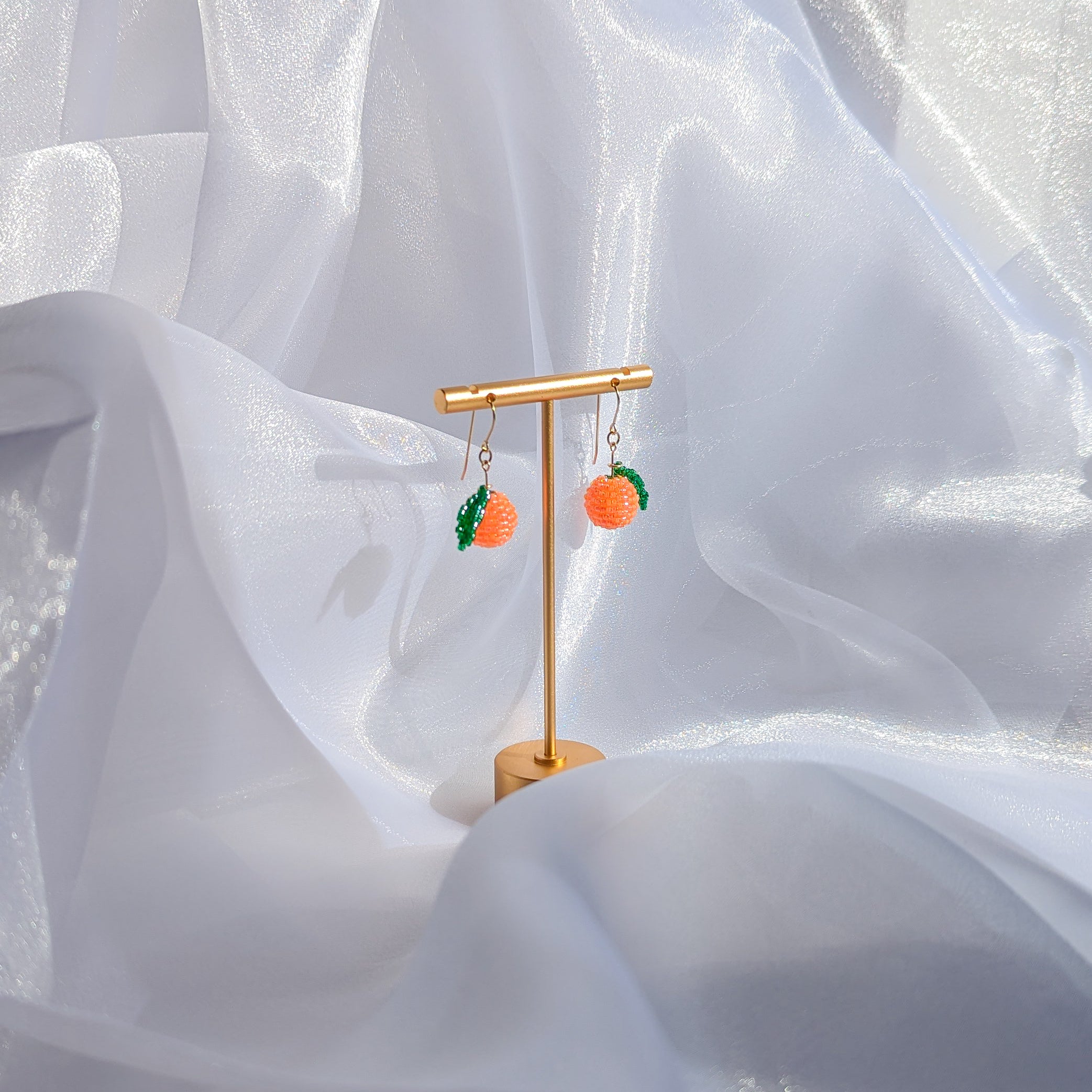 Lucky Fruit Earrings - Orange